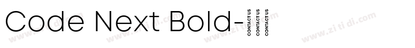 Code Next Bold字体转换